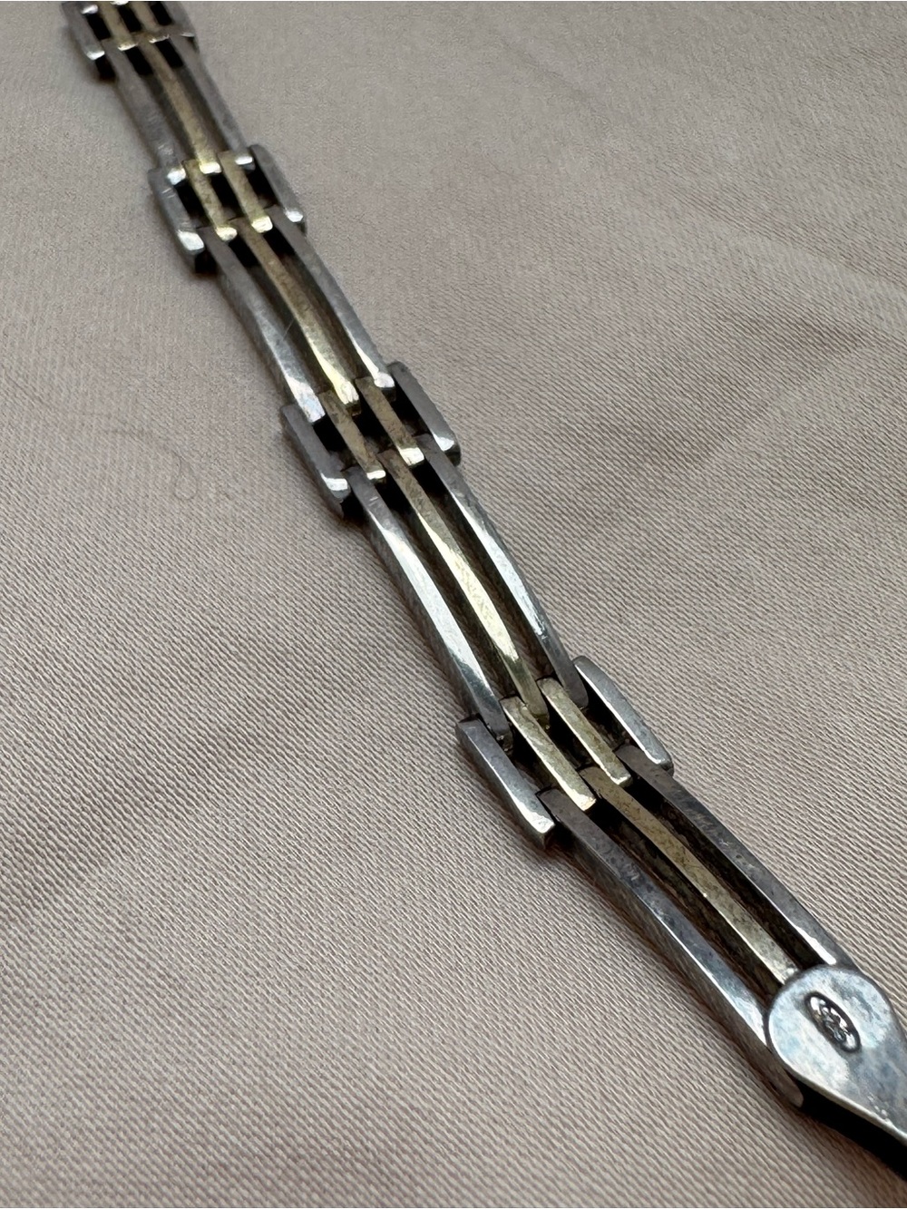 925 Sterling silver bar  Bracelet - Elegant Women’s Bracelet in Silver vintage